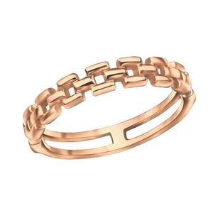 Rose Gold Minimalist Chain Ring